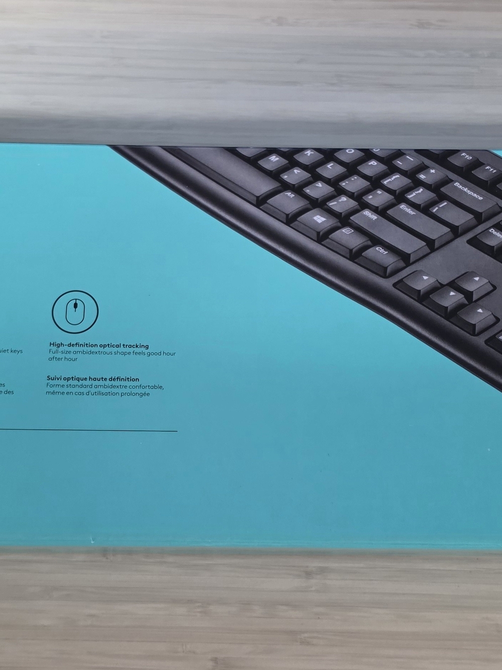 Logitech MK120 Wired Keyboard & Mouse Combo Black USB Full Size